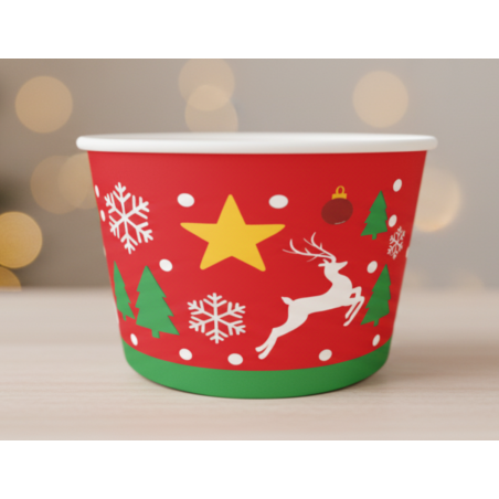 Vaso Navideño Reutilizable (4, 5, 8, 12, 16 oz) - ¡Elige tu Talla!