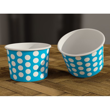 Vaso Polkadots Azul 4 oz - Diseño Elegante y Colorido | Tienda Online