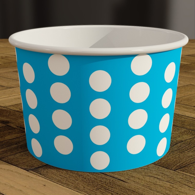 Vaso Polkadots Azul 4 oz - Diseño Elegante y Colorido | Tienda Online